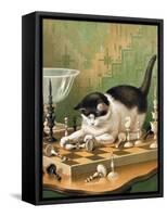 The Game of Chess-null-Framed Stretched Canvas