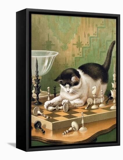 The Game of Chess-null-Framed Stretched Canvas