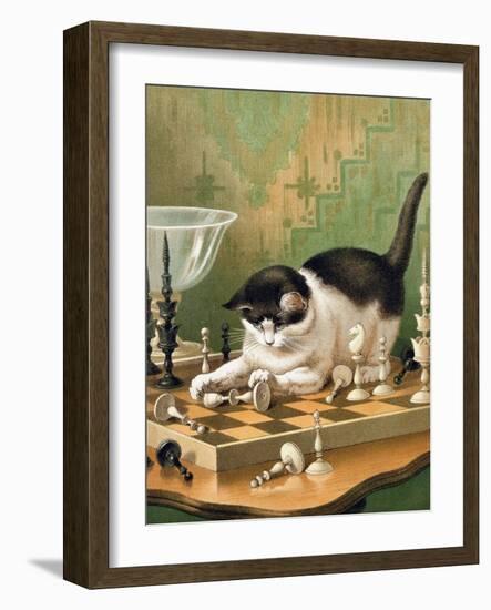 The Game of Chess-null-Framed Giclee Print