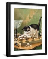 The Game of Chess-null-Framed Giclee Print