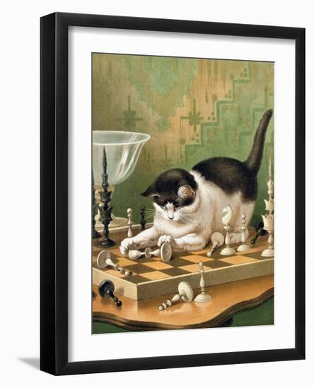 The Game of Chess-null-Framed Giclee Print