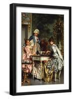 The Game of Chess-Arturo Ricci-Framed Giclee Print