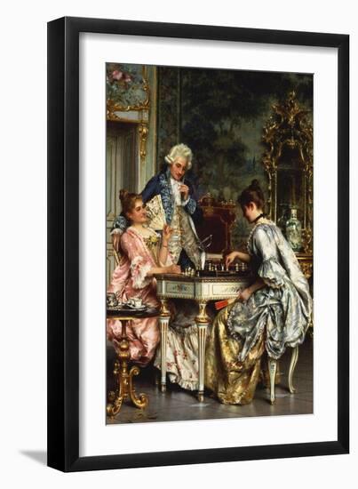 The Game of Chess-Arturo Ricci-Framed Giclee Print