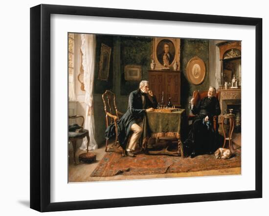 The Game of Chess-Gerard Portielje-Framed Giclee Print