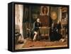 The Game of Chess-Gerard Portielje-Framed Stretched Canvas