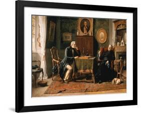 The Game of Chess-Gerard Portielje-Framed Giclee Print