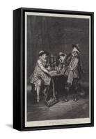 The Game of Chess-Adolphe Alexandre Lesrel-Framed Stretched Canvas