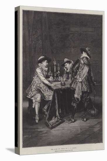 The Game of Chess-Adolphe Alexandre Lesrel-Stretched Canvas