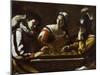 The Game of Draughts, 1630s-Mattia Preti-Mounted Giclee Print