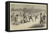 The Game of Lacrosse, Melee Between Canadians and Iroquois Indians at Belfast-William Ralston-Framed Stretched Canvas