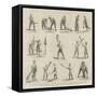 The Game of Lacrosse, Positions of the Players-null-Framed Stretched Canvas