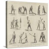 The Game of Lacrosse, Positions of the Players-null-Stretched Canvas