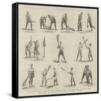 The Game of Lacrosse, Positions of the Players-null-Framed Stretched Canvas