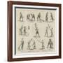 The Game of Lacrosse, Positions of the Players-null-Framed Giclee Print