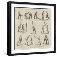 The Game of Lacrosse, Positions of the Players-null-Framed Giclee Print