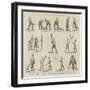 The Game of Lacrosse, Positions of the Players-null-Framed Giclee Print