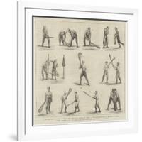 The Game of Lacrosse, Positions of the Players-null-Framed Giclee Print