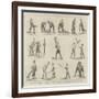 The Game of Lacrosse, Positions of the Players-null-Framed Giclee Print