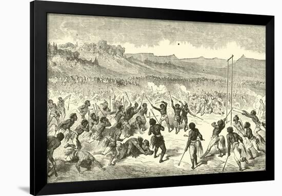 The Game of Lacrosse-Gustave Doré-Framed Giclee Print