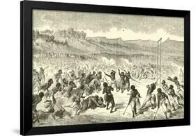 The Game of Lacrosse-Gustave Doré-Framed Giclee Print