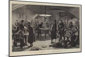 The Game of Peace and War, a Scene in a Cafe at Nisch-Frederic Villiers-Mounted Giclee Print