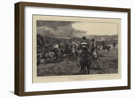 The Game of Polo, a Warm Corner-William Small-Framed Giclee Print