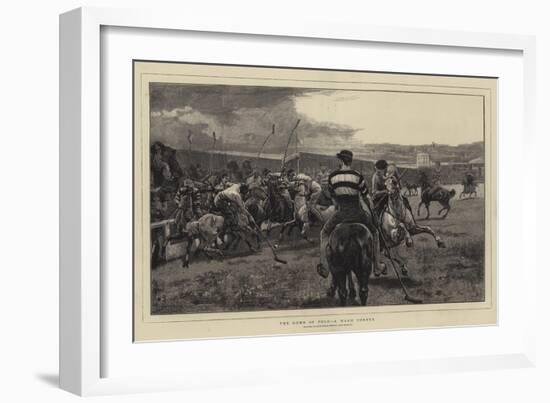 The Game of Polo, a Warm Corner-William Small-Framed Giclee Print