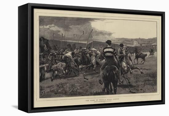 The Game of Polo, a Warm Corner-William Small-Framed Stretched Canvas