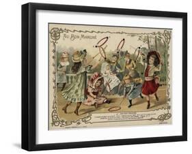 The Game of Ringtoss-null-Framed Giclee Print