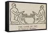 The Game of Tau or Game of Robbers-null-Framed Stretched Canvas