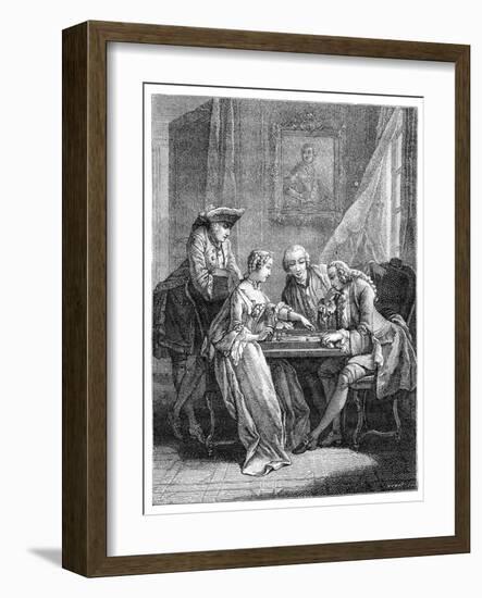 The Game of Trictrac-Eisen-Framed Giclee Print