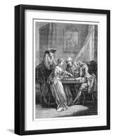 The Game of Trictrac-Eisen-Framed Giclee Print