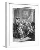 The Game of Trictrac-Eisen-Framed Giclee Print