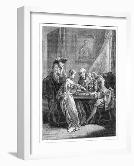 The Game of Trictrac-Eisen-Framed Giclee Print