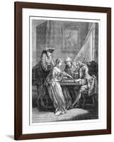 The Game of Trictrac-Eisen-Framed Giclee Print