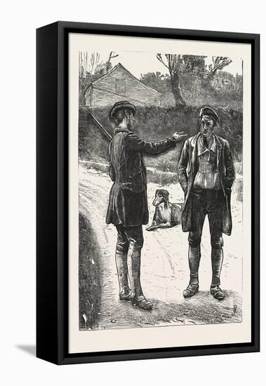 The Gamekeeper. Hunt, Hunting, 1876, UK-George John Pinwell-Framed Stretched Canvas