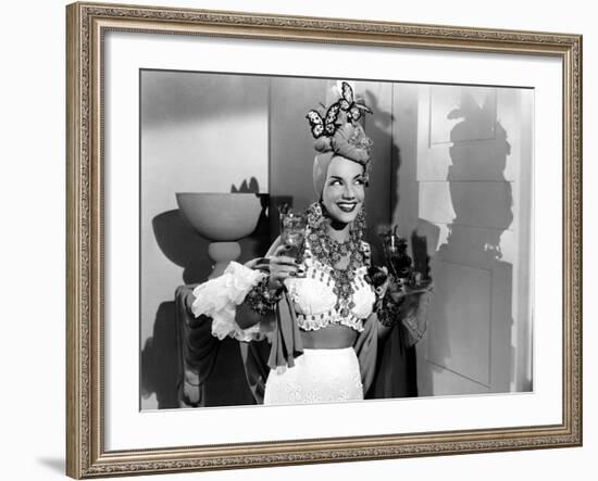 The Gang's All Here, Carmen Miranda, 1943-null-Framed Photo