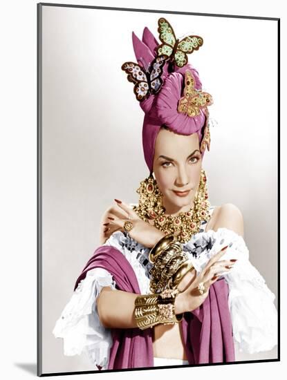 THE GANG'S ALL HERE, Carmen Miranda, 1943.-null-Mounted Photo