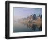 The Ganga (Ganges) River Waterfront, Varanasi (Benares), Uttar Pradesh State, India-John Henry Claude Wilson-Framed Photographic Print