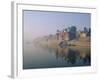 The Ganga (Ganges) River Waterfront, Varanasi (Benares), Uttar Pradesh State, India-John Henry Claude Wilson-Framed Photographic Print