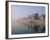 The Ganga (Ganges) River Waterfront, Varanasi (Benares), Uttar Pradesh State, India-John Henry Claude Wilson-Framed Photographic Print