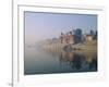 The Ganga (Ganges) River Waterfront, Varanasi (Benares), Uttar Pradesh State, India-John Henry Claude Wilson-Framed Photographic Print