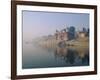 The Ganga (Ganges) River Waterfront, Varanasi (Benares), Uttar Pradesh State, India-John Henry Claude Wilson-Framed Photographic Print