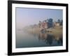 The Ganga (Ganges) River Waterfront, Varanasi (Benares), Uttar Pradesh State, India-John Henry Claude Wilson-Framed Photographic Print