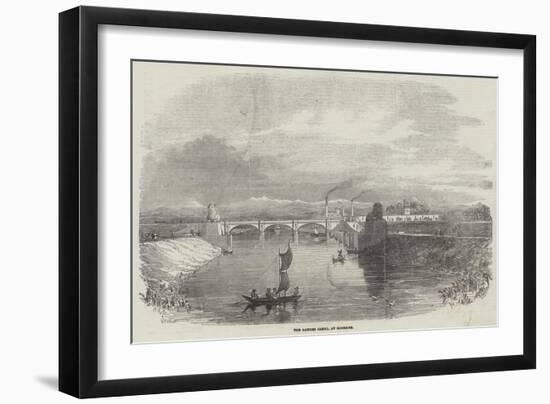 The Ganges Canal, at Roorkee-null-Framed Giclee Print