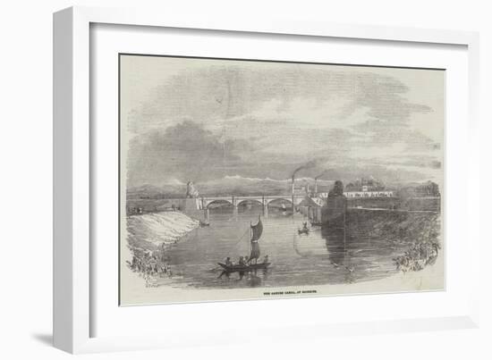 The Ganges Canal, at Roorkee-null-Framed Giclee Print