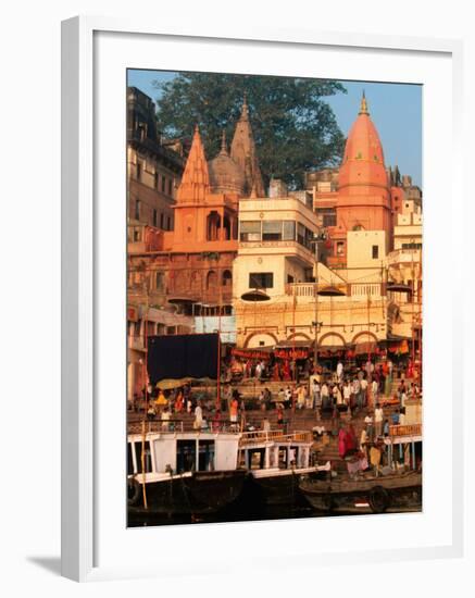 The Ganges River in Varanasi, India-Dee Ann Pederson-Framed Premium Photographic Print