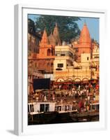 The Ganges River in Varanasi, India-Dee Ann Pederson-Framed Premium Photographic Print