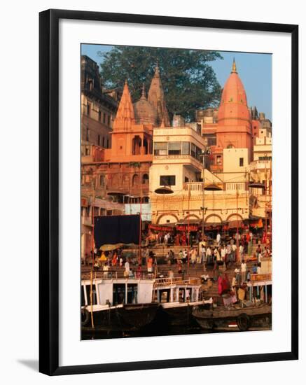 The Ganges River in Varanasi, India-Dee Ann Pederson-Framed Photographic Print