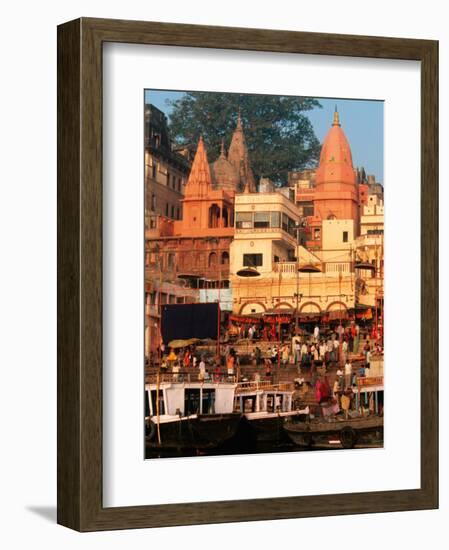 The Ganges River in Varanasi, India-Dee Ann Pederson-Framed Photographic Print